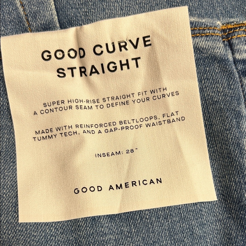 Good American Good Curve Straight Jeans Size 26